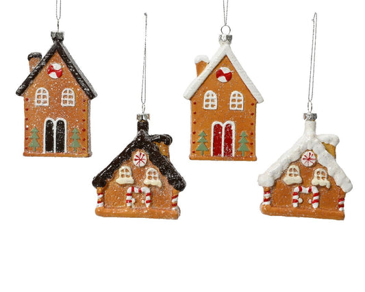 New Year decoration House, 7.5*2*3 cm, 02.9401 New Year decoration, 02.9401