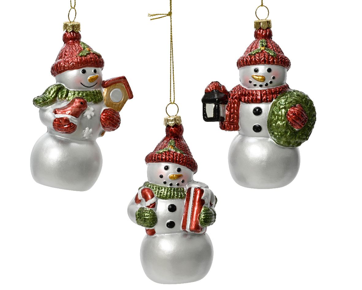 New Year's decoration Snowman, 7*4.5*11.5 cm, 02.9421 New Year's decoration Snowman 7*4.5*11.5 cm