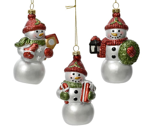 New Year's decoration Snowman, 7*4.5*11.5 cm, 02.9421 New Year's decoration Snowman 7*4.5*11.5 cm