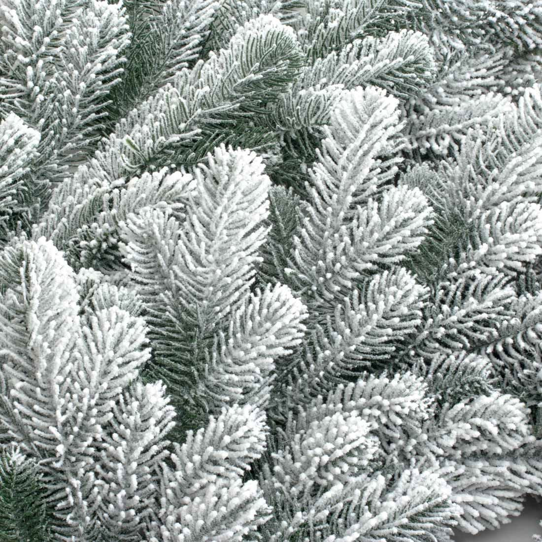 Frosted artificial christmas tree