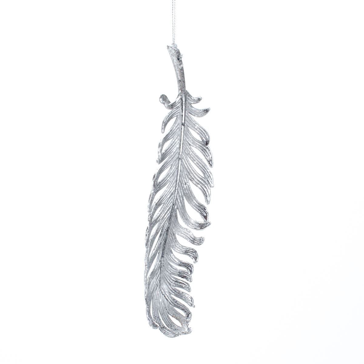 New Year decoration Feather Antique silver, 19*5*2 cm, 133134 New Year decoration, 133134