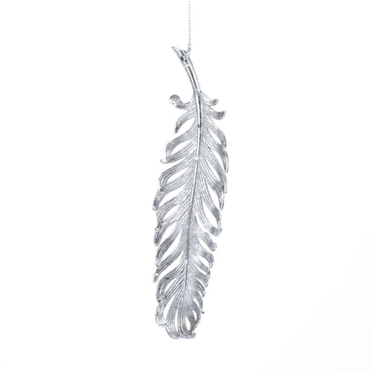 New Year decoration Feather Antique silver, 19*5*2 cm, 133134 New Year decoration, 133134