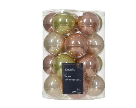 Set of glass balls for Christmas tree MIX, 20