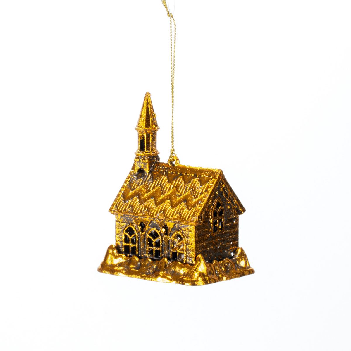 New Year decoration House Antique gold, 10*7.5*6 cm, 146531 New Year decoration, 146531