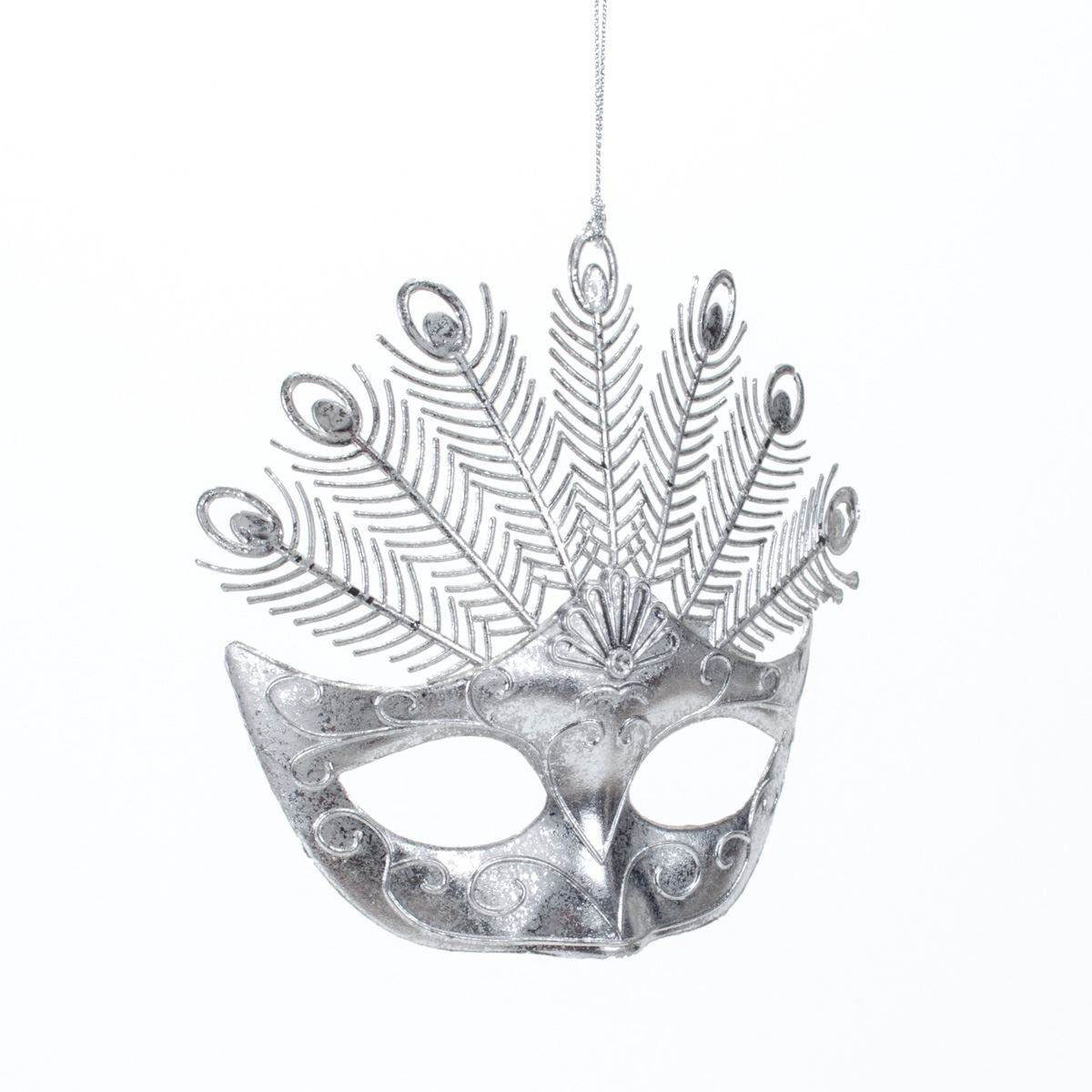 New Year decoration Mask Antique silver, 13*13*3 cm, 146532 New Year decoration, 146532