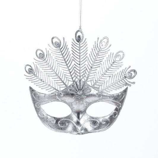 New Year decoration Mask Antique silver, 13*13*3 cm, 146532 New Year decoration, 146532