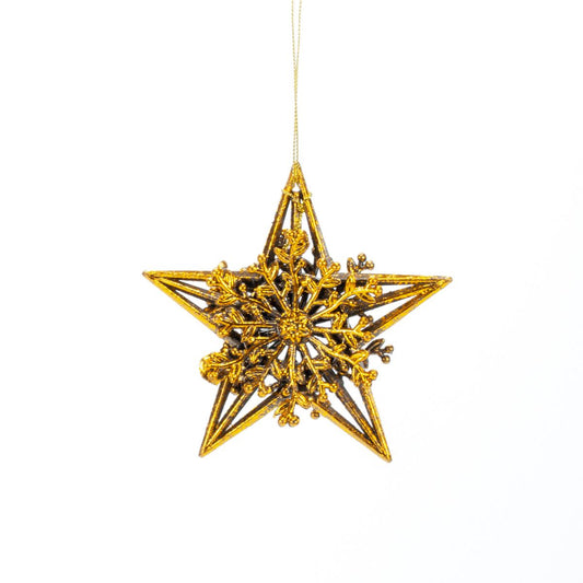New Year's decoration Star Antique gold