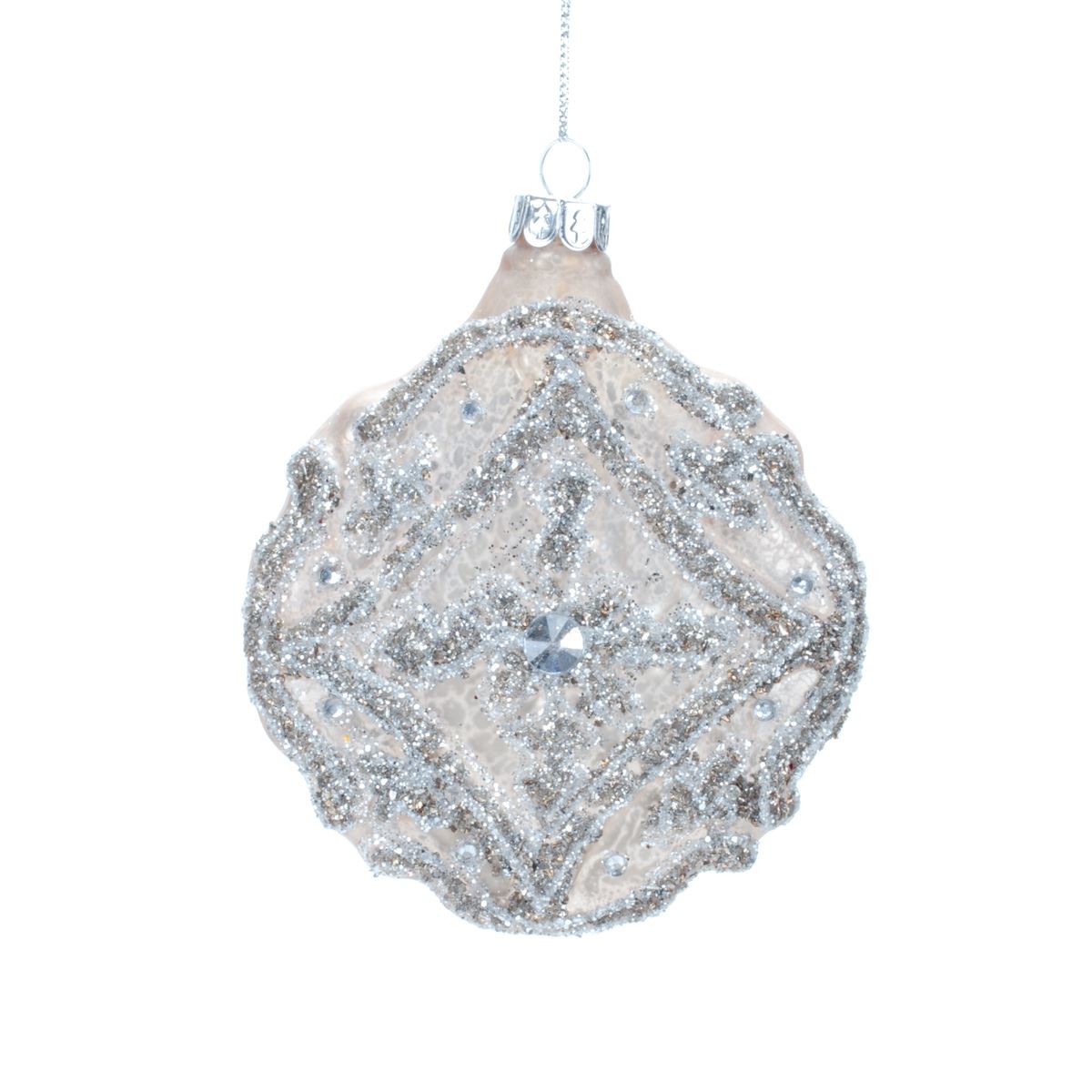 Set of glass balls for the Christmas tree, 2 pcs., 10 cm, 1494 Set of Christmas decorations, 2 pcs., 10 cm, 1494