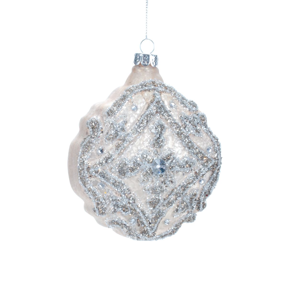 Set of glass balls for the Christmas tree, 2 pcs., 10 cm, 1494 Set of Christmas decorations, 2 pcs., 10 cm, 1494
