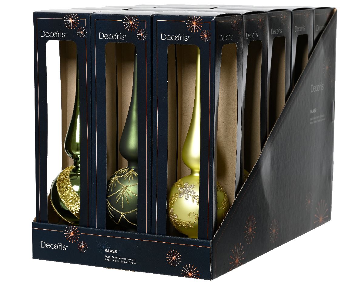 Top for Christmas tree Green, 8*31 cm, 17.0143 Top Green, 8*31 cm, 17.0143