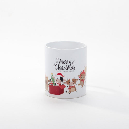 Gift Bull Mug – Festive Coffee Cup for the Holidays (330ml)