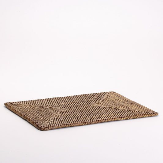 Rectangular Hand-Woven Rattan Placemat - Rustic Elegance for Your Table