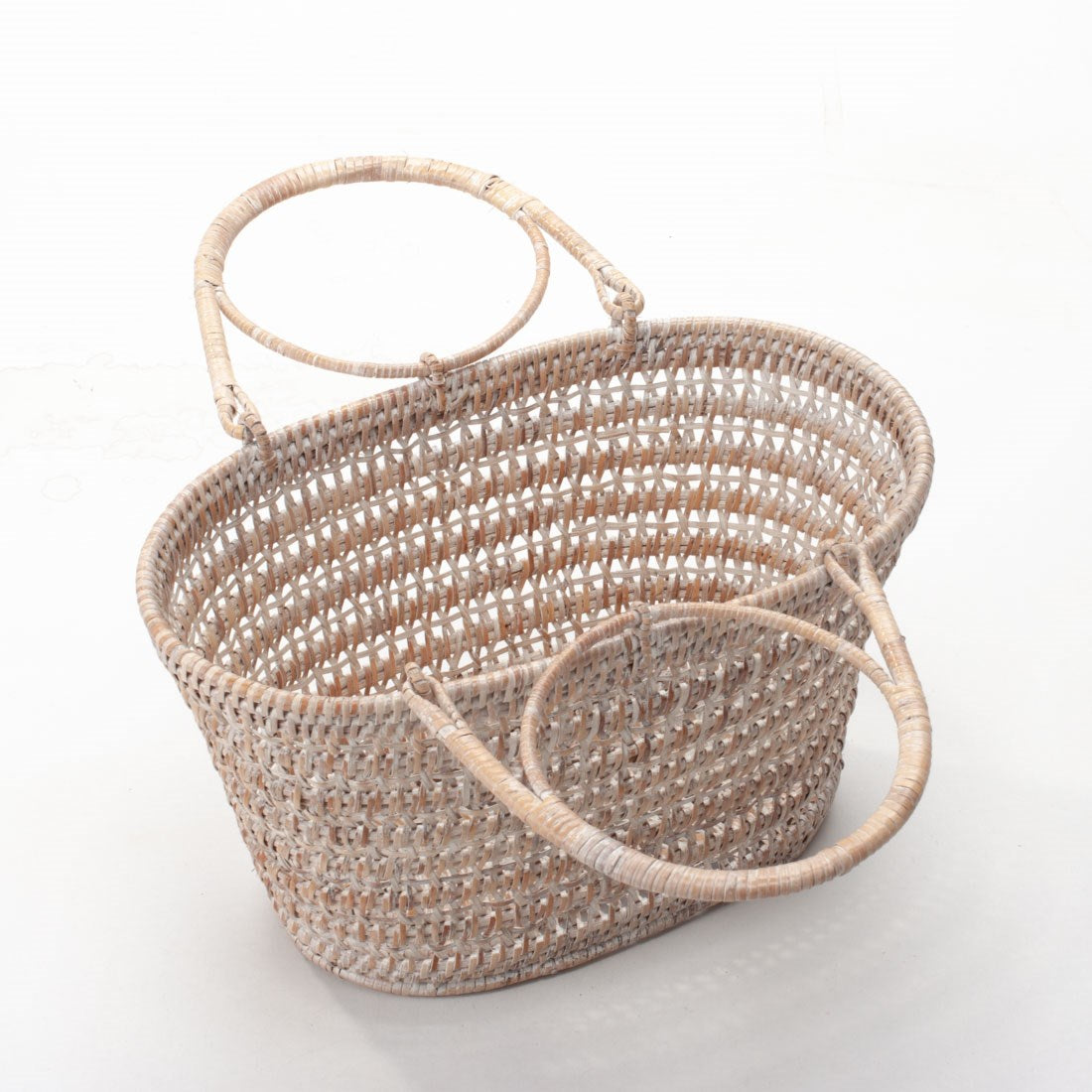 Handwoven Rattan Purse – Exotic Southeast Asian Elegance, 32x20x19 cm