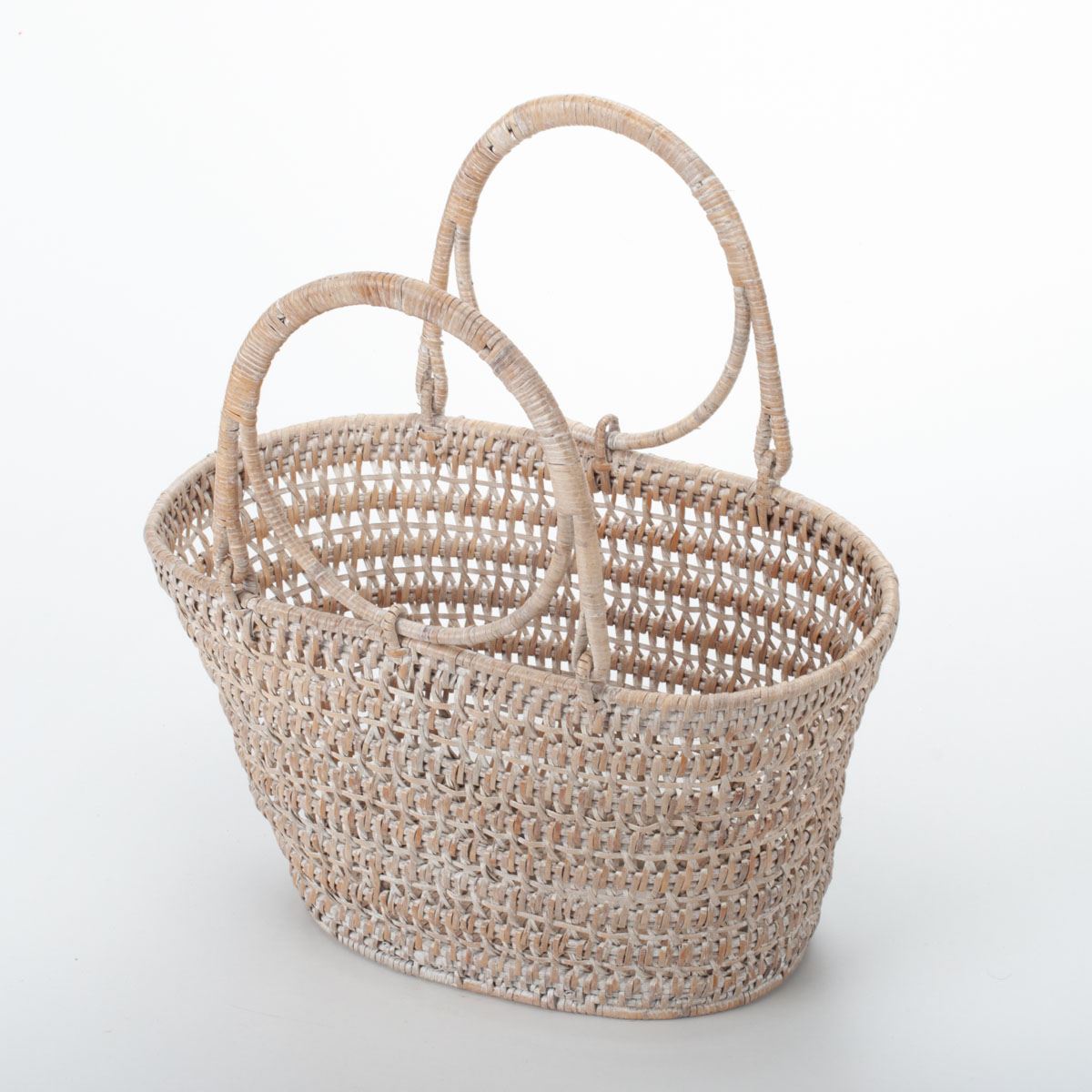 Handwoven Rattan Purse – Exotic Southeast Asian Elegance, 32x20x19 cm