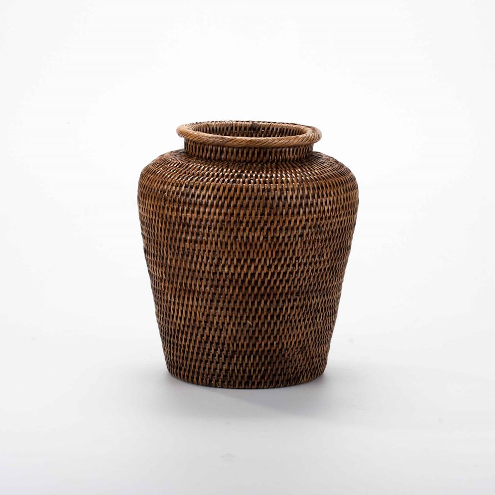 Colonial Chic Handmade Rattan Vase