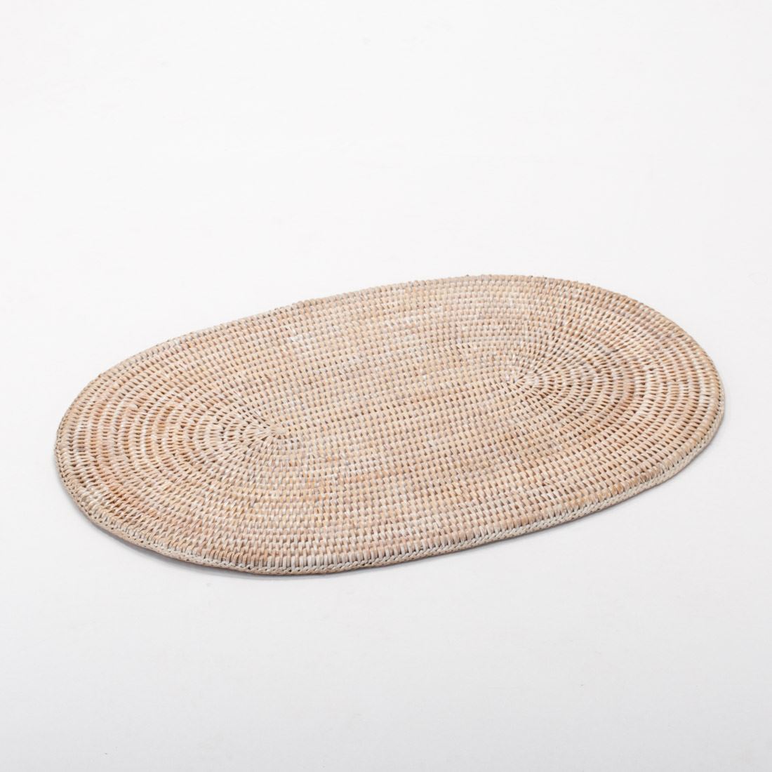 Handmade rattan oval placemat
