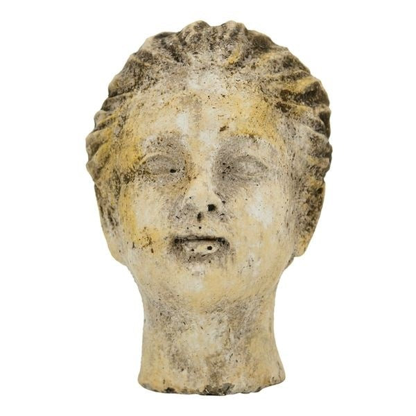 Ceramic Girl Bust – Charming Decoration for Garden or Interior, 12х10х15 cm