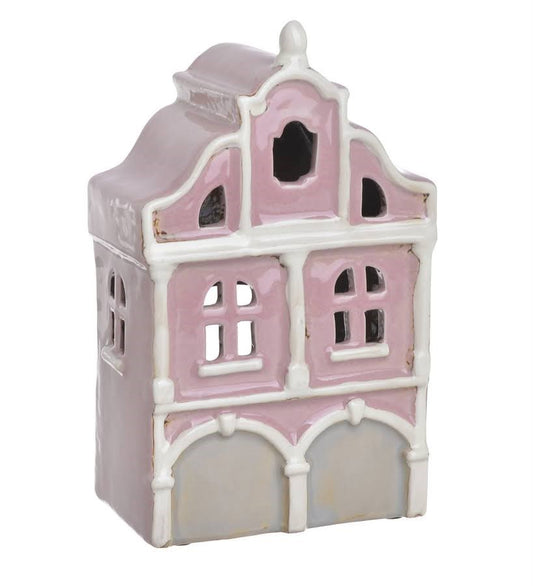 Ceramic House Candle Holder – Magical Glow, 11.8x7.5x19.7 cm