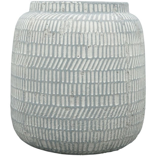 Classic Grey Ceramic Planter, 16*16*17 cm