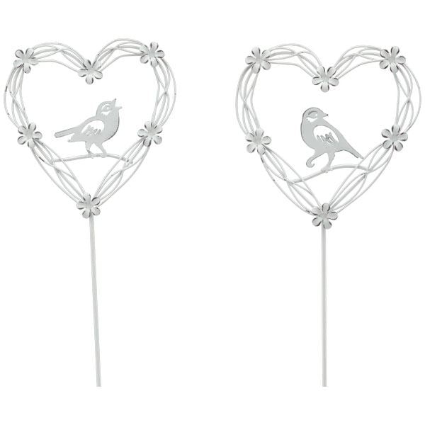 ClairBlanc Heart garden plug, 13.5*0.5*58 cm, 244318