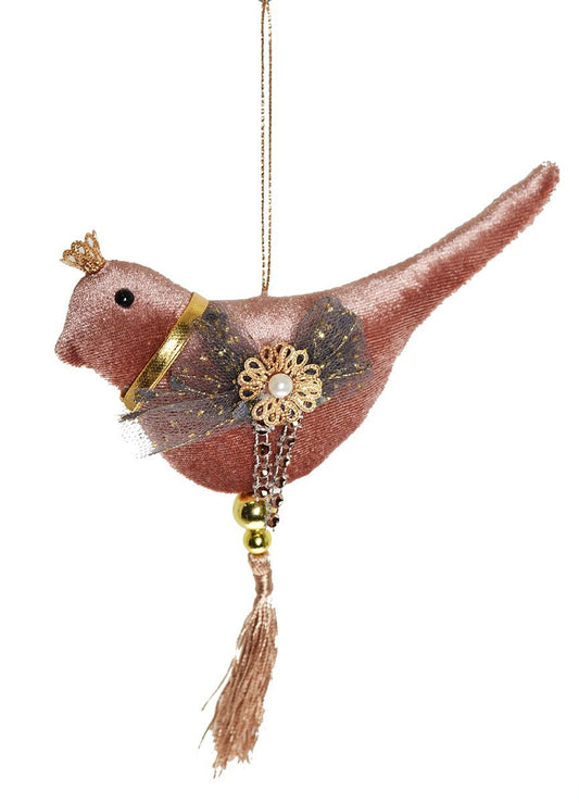New Year decoration Bird with a crown, pendant, 15*7 cm, 2752 New Year decoration, 15*7 cm, 2752