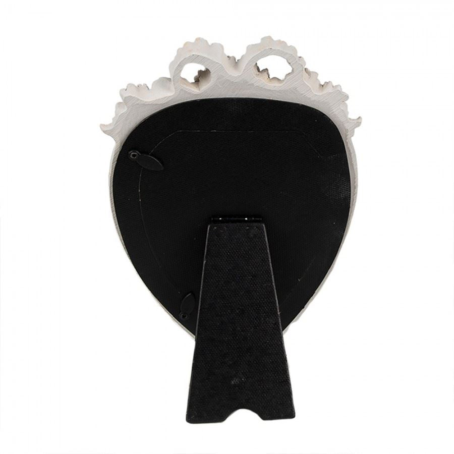 Vintage heart photo frame backside view