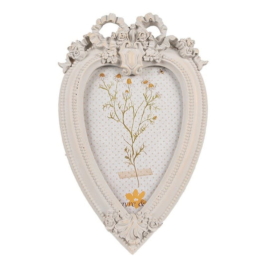 Vintage Heart Photo Frame (Retro Style) 5.6x9" for 4x6" Picture