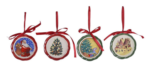 New Year Decoration Medallion – Assorted, 8 cm