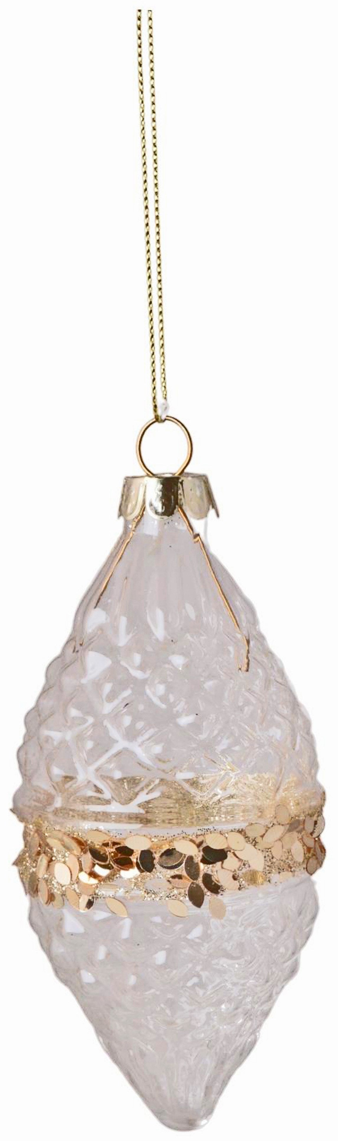 New Year decoration, in assortment, glass, 8*12, 6*12 cm, 3488* New Year decoration, 8/6*12 cm, 3488*