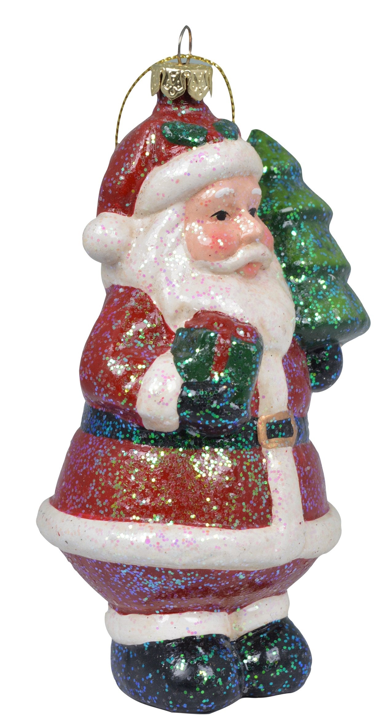 New Year's decoration of Santa with a Christmas tree, 7*6*12 cm, 3825 New Year's decoration of Santa, 7*6*12 cm, 3825
