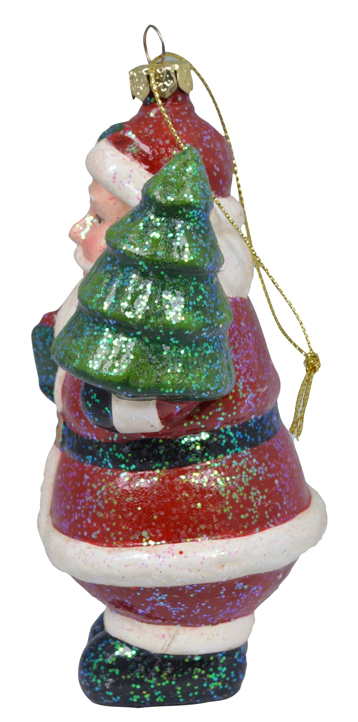 New Year's decoration of Santa with a Christmas tree, 7*6*12 cm, 3825 New Year's decoration of Santa, 7*6*12 cm, 3825