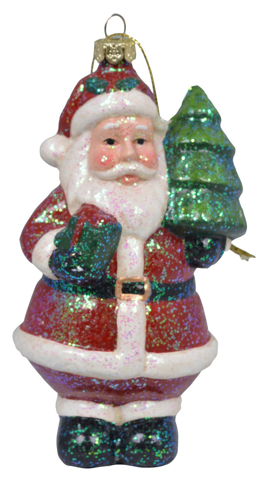 New Year's decoration of Santa with a Christmas tree, 7*6*12 cm, 3825 New Year's decoration of Santa, 7*6*12 cm, 3825
