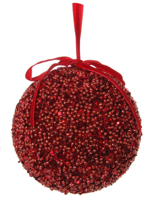 Christmas Ornament Ball, Plastic, 12 cm, 45048