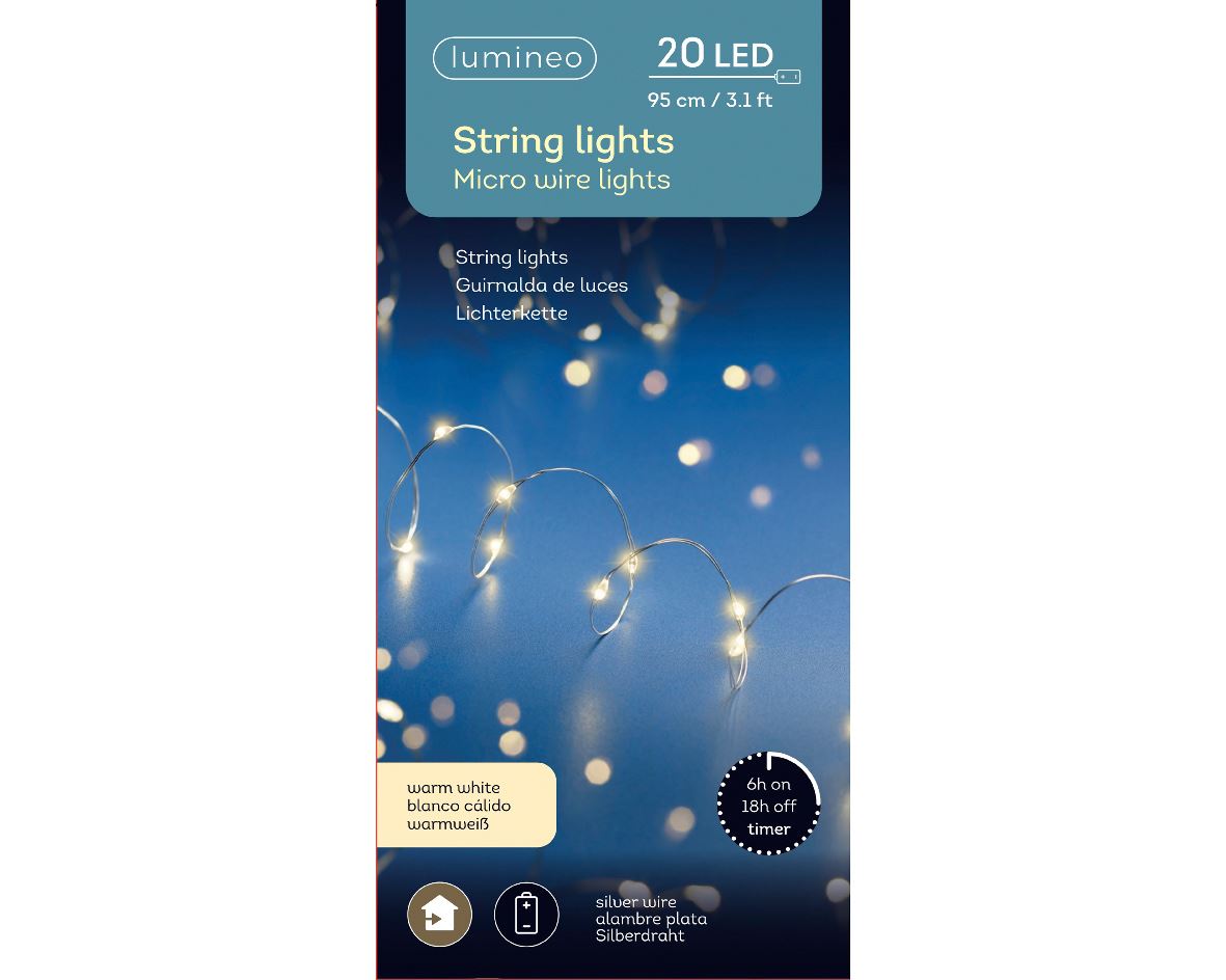 New Year's garland, 95 cm, 20L LED, 48.1743