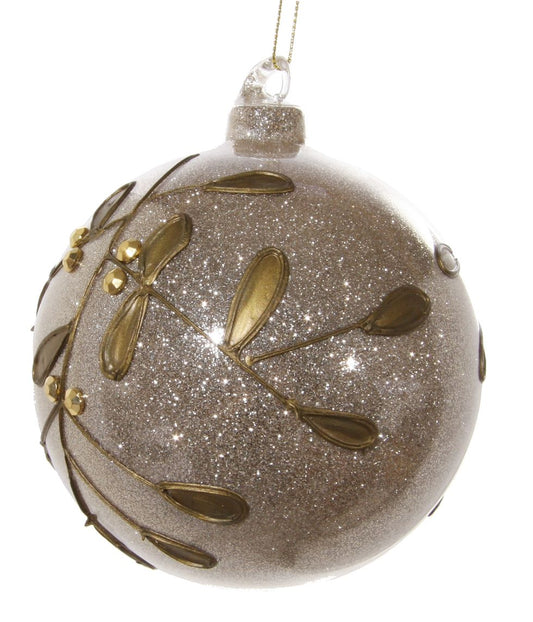 Christmas Tree Ornament Ball, Glass, 10 cm, 48993