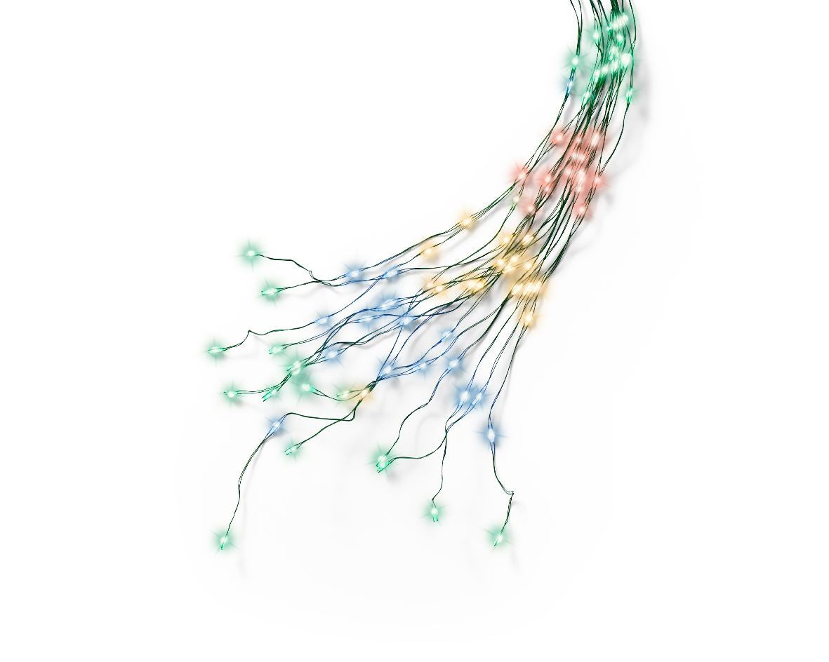 Christmas garland of bunches, 210 cm, 672L LED, 54.2896