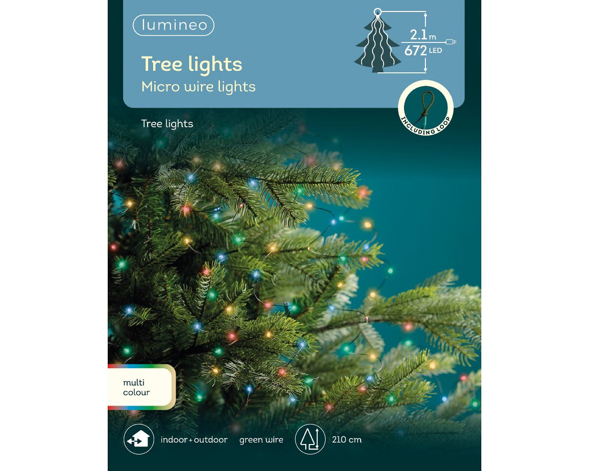 Christmas garland of bunches, 210 cm, 672L LED, 54.2896
