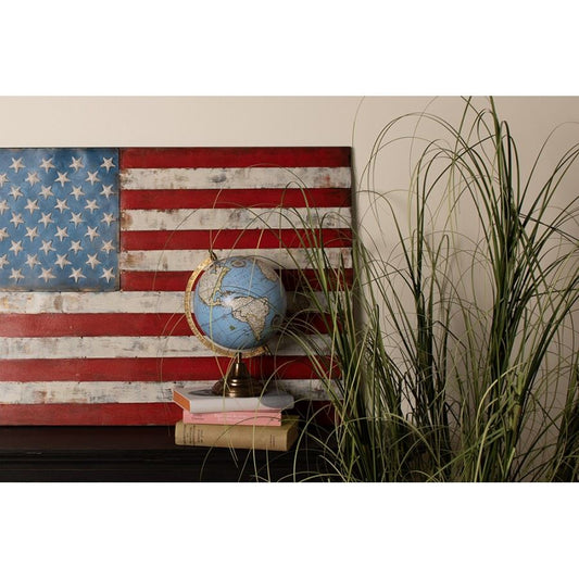 Vintage 3D Metal Wall Art – American Flag, 39x26.4 in (97х3х66 cm)