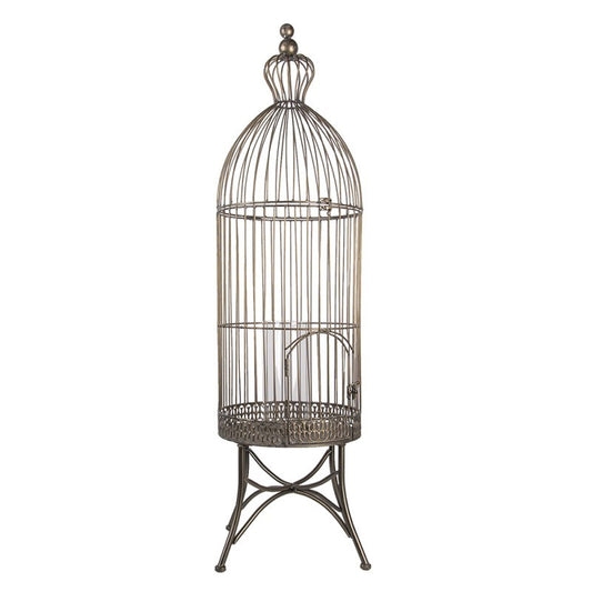Vintage Metal Decorative Birdcage - Shabby Chic Accent for Home & Events