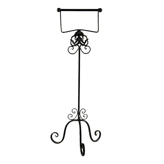 Vintage Wrought Iron Toilet Paper Holder, 27х24х70 cm