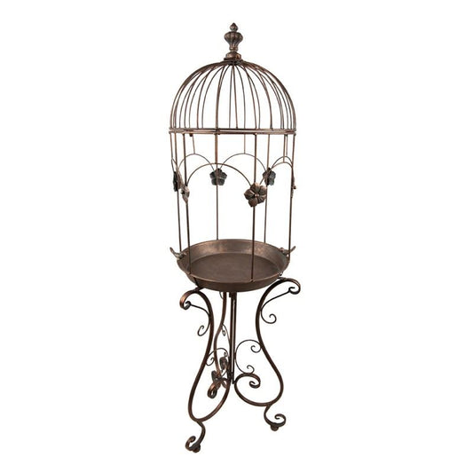 Rustic Birdcage Iron Plant Holder, 13.2x51 in (33*127 cm)