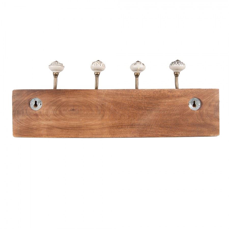 Vintage Wall Hooks – Retro Metal Coat Rack 18x4.4x7 in (45х11х17 cm)