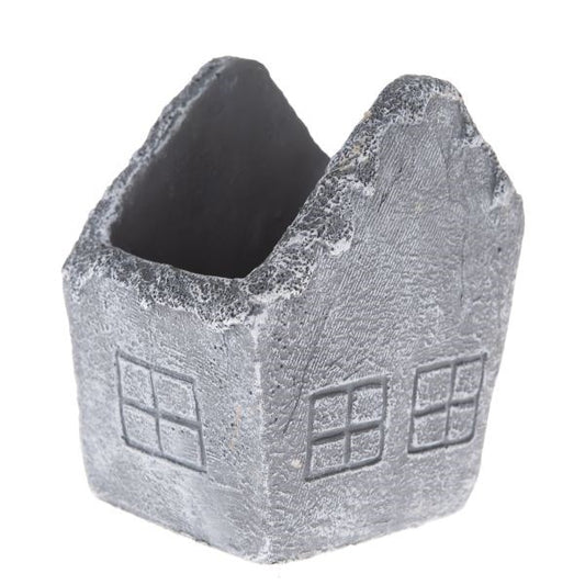 Whimsical Concrete Cottage Planter, 11х13х9 cm