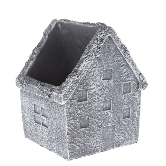 Whimsical Concrete Cottage Planter, 12х16х12 cm