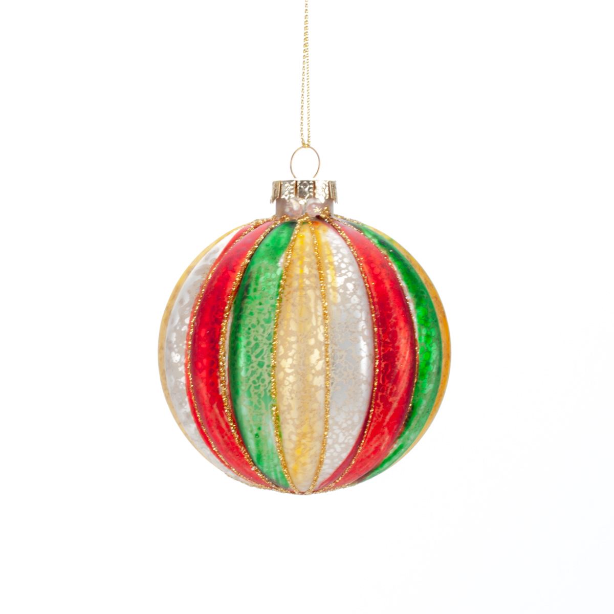 Glass ball for the Christmas tree, 8 cm, 6GL2737-1 Christmas decoration, 6GL2737-1