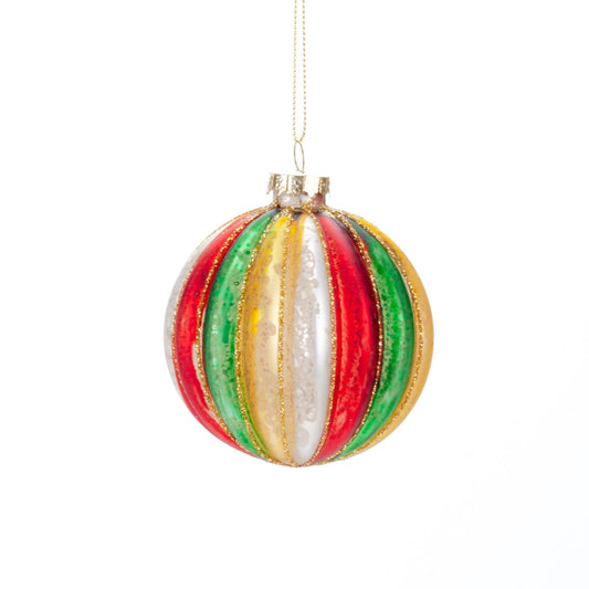 Glass ball for the Christmas tree, 8 cm, 6GL2737-1 Christmas decoration, 6GL2737-1