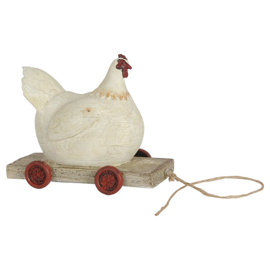 Clayre & Eef Chicken figurine, 14*6*12 cm, 6PR0032