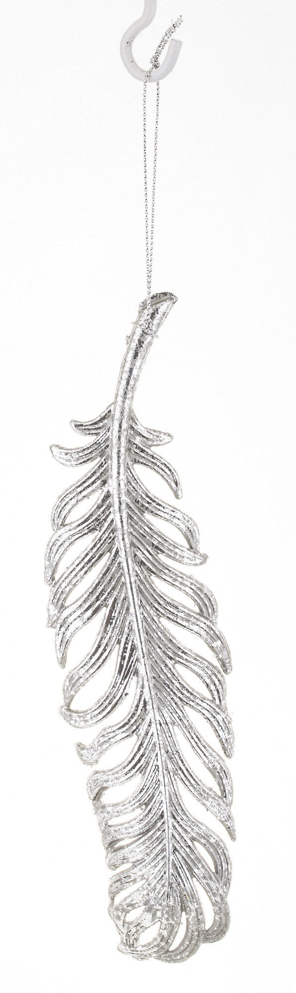 New Year decoration Feather Antique silver, 19*5*2 cm, 133134 New Year decoration, 133134