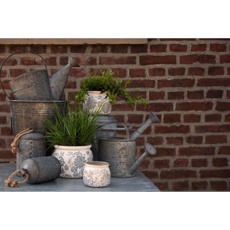 Shabby Chic Vintage Crackle Planter, 5x3.6 in (12х9 cm)