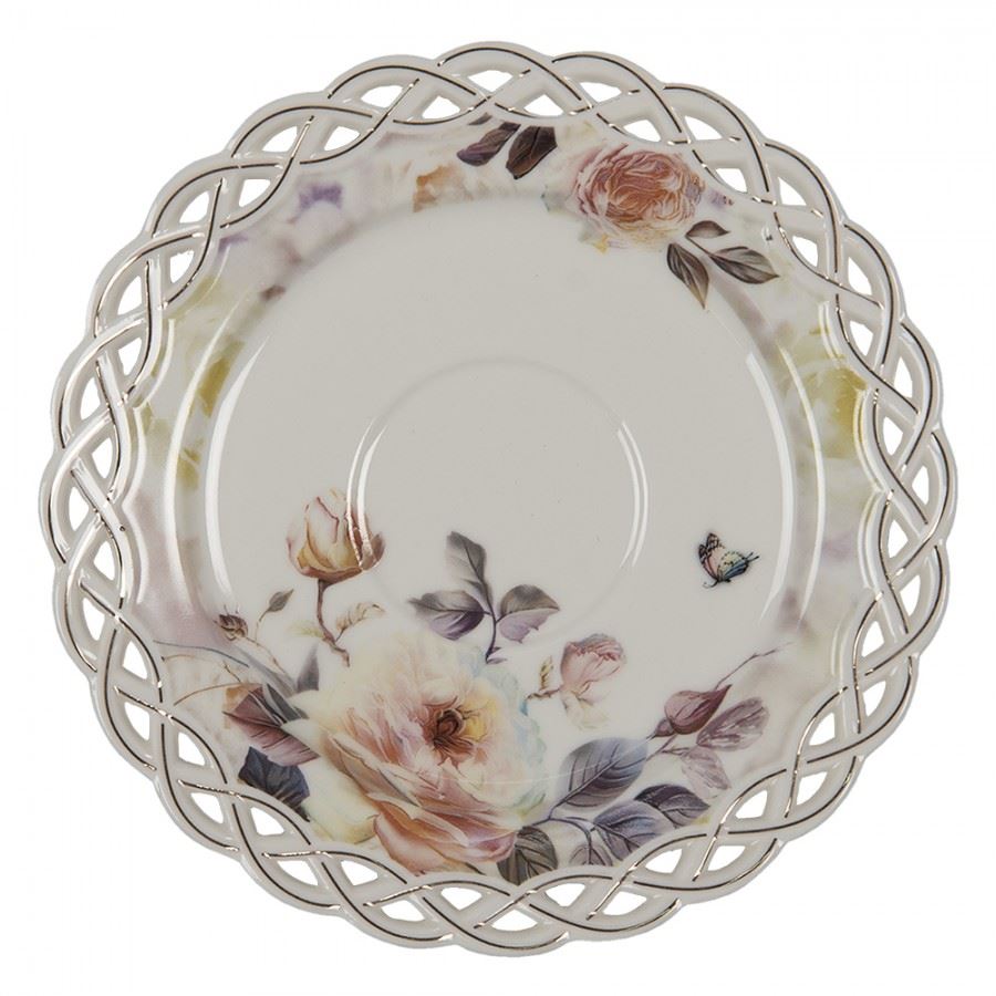 Flowers cup and saucer, 200 ml, 6CE1345